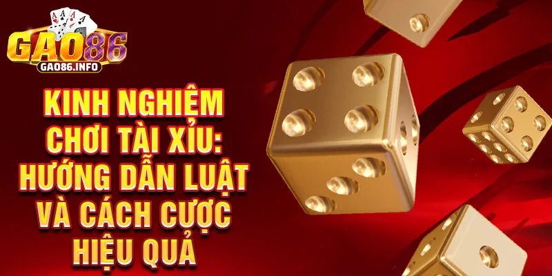 Kinh nghiệm chơi tài xỉu: Hướng dẫn luật và cách cược hiệu quả