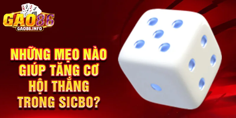 Những mẹo nào giúp tăng cơ hội thắng trong sicbo?